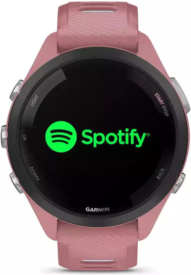 Garmin Forerunner 265s Waterproof Smartwatch with Heart Rate Monitor (Light Pink/Whitestone) view 3