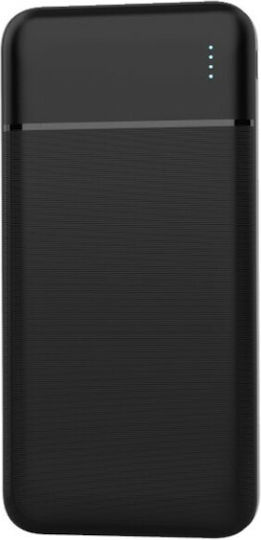 Platinet PMPB10W705B Power Bank 10000mAh with 2 USB-A Ports and USB-C Port Black view 2
