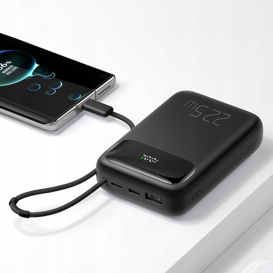 Mcdodo MC-3243 Power Bank 10000mAh 22.5W with USB-A Port and USB-C Port Black view 2