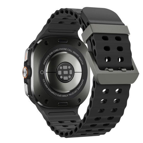 Kalobee U8 Ultra Smartwatch with Heart Rate Monitor Black view 2