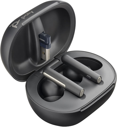Poly Voyager Free 60+ UC In-ear Bluetooth Handsfree Earphones with Charging Case Carbon Black vue 3