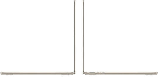 Apple MacBook Air 13" (2024) 13.6" Retina Display (M3-8-core/16GB/256GB SSD) Starlight (International English Keyboard) view 2