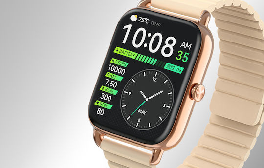 Haylou RS4 Plus Smartwatch with Heart Rate Monitor (Gold) view 3