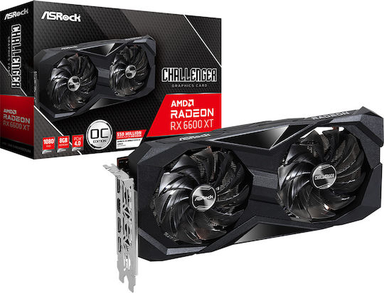 ASRock Radeon RX 6600 XT 8GB GDDR6 Challenger D OC Graphics Card view 1