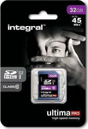 Integral UltimaPro SDHC 32GB U1 UHS-I Memory Card with Adapter view 3