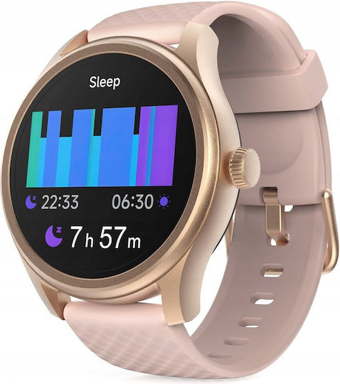 HAMA 5010 46mm Smartwatch with Heart Rate Monitor (Rose Gold)