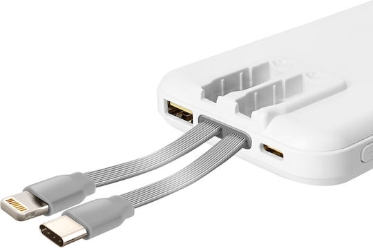 Maxexcell MagSafe Power Bank 10000mAh 22.5W with 2 USB-C Ports White view 5