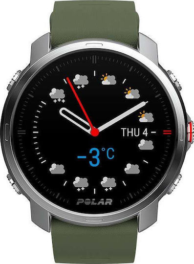 Polar Grit X Waterproof Smartwatch with Heart Rate Monitor (Green) view 4