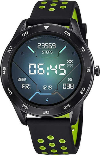Lotus Watches 50013/1 46mm Smartwatch with Heart Rate Monitor (Black) view 1