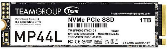 TeamGroup MP44L SSD 1TB M.2 Type with PCI Express 4.0 Connection TM8FPK001T0C101