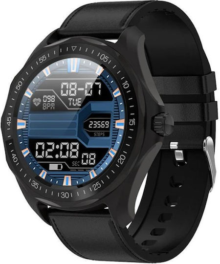 Kingwear S09 Smartwatch with Heart Rate Monitor (Black) view 3