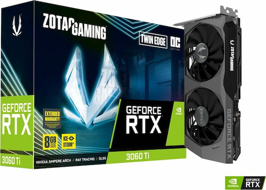 Zotac GeForce RTX 3060 Ti 8GB GDDR6 Twin Edge OC LHR Graphics Card