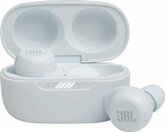 JBL Live Free NC+ In-ear Bluetooth Handsfree Earphones with Sweat Resistance and Charging Case White