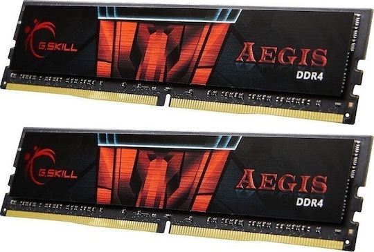 G.Skill Aegis DDR4 16GB RAM with 2x8GB Modules and Speed 2400 for Desktop F4-2400C17D-16GIS