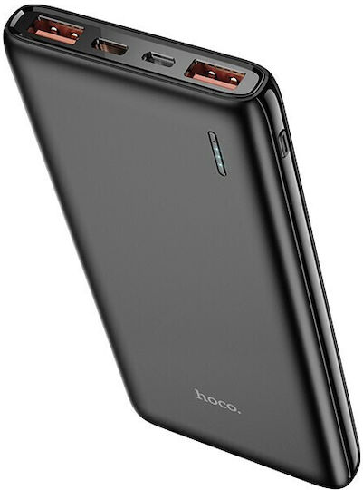 Hoco J80 Power Bank 10000mAh 22.5W with 2 USB-A Ports and USB-C Port Power Delivery Black vista 2