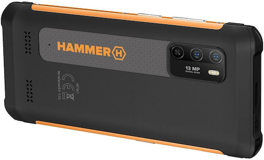 Hammer Iron 4 Dual SIM (4GB/32GB) Resistant Smartphone Black / Orange view 9