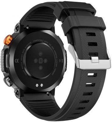 Lamtech LAM113089 47mm Smartwatch with Heart Rate Monitor (Black) vue 3