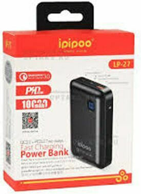 Ipipoo LP-27 Power Bank 10000mAh 18W with 2 USB-A Ports Black view 4
