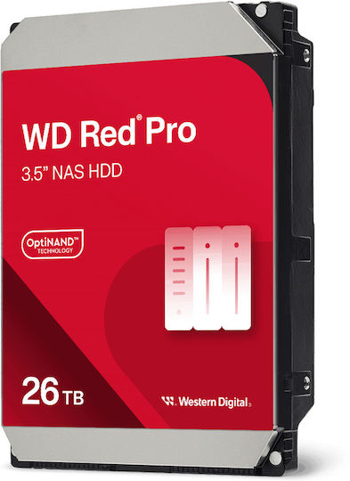Western Digital Red Pro 26TB HDD Hard Drive 3.5" SATA III with 512MB Cache for NAS WD260KFGX