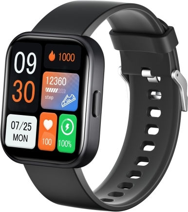 Gts6 1,69 Inch Runmefit Pressure Met Bt Call Smart Watch Heart Rate Blood Pressure Body Temperature Black view 1