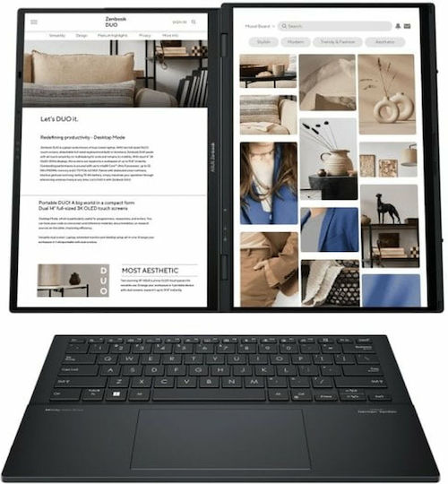Asus ZenBook Duo 14 OLED UX8406MA-PZ244W 14" 120Hz (Ultra 9-185H/32GB/1TB SSD/W11 Home) Inkwell Gray (ES Keyboard) view 4