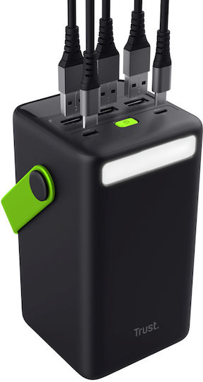 Trust Redoh XXL Power Bank 50000mAh 20W with 3 USB-A Ports and USB-C Port Quick Charge 3.0 Black view 7