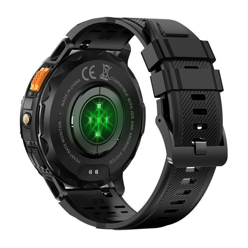 Xmart HK65 49mm Smartwatch with Pedometer Heart Rate Sensors Black view 2