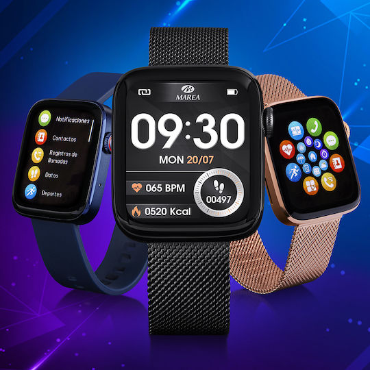Marea B58010 Smartwatch with Heart Rate Monitor (Blue) view 5