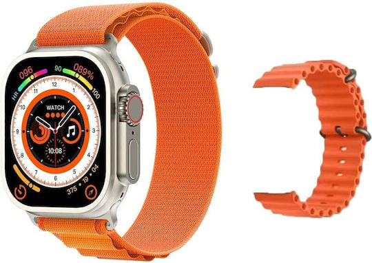 Z69 Ultra 49mm Smartwatch with Heart Rate Monitor (Orange) view 1