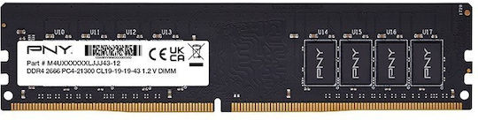 PNY DDR4 With Module 1x16GB And Speed 2666 For Desktop MD16GSD42666-SB view 1