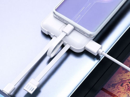 Verk Group Power Bank 10000mAh with USB-A Port White view 6