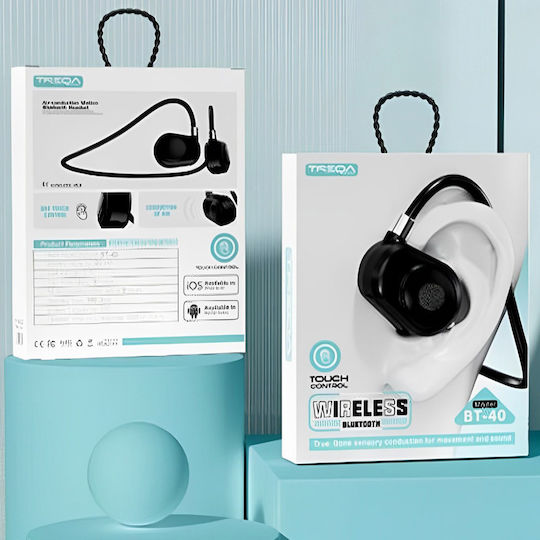 Treqa BT-40 In-ear Bluetooth Handsfree Earphone Black view 1