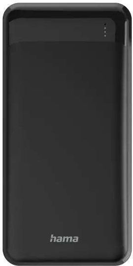 HAMA Eco Power 20 20000mAh 13W with 2 USB-A Ports and USB-C Port Black view 3