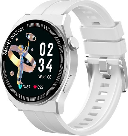 Gt3 Smart Bracelet 1.5 Inch Smart Watch Bluetooth Call Heart Rate Blood Pressure Blood Oxygen White view 1