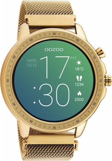 Oozoo Q00307 45mm Smartwatch with Heart Rate Monitor (Rose Gold) view 1