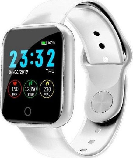 Andowl G1 Smartwatch with Heart Rate Monitor (White)