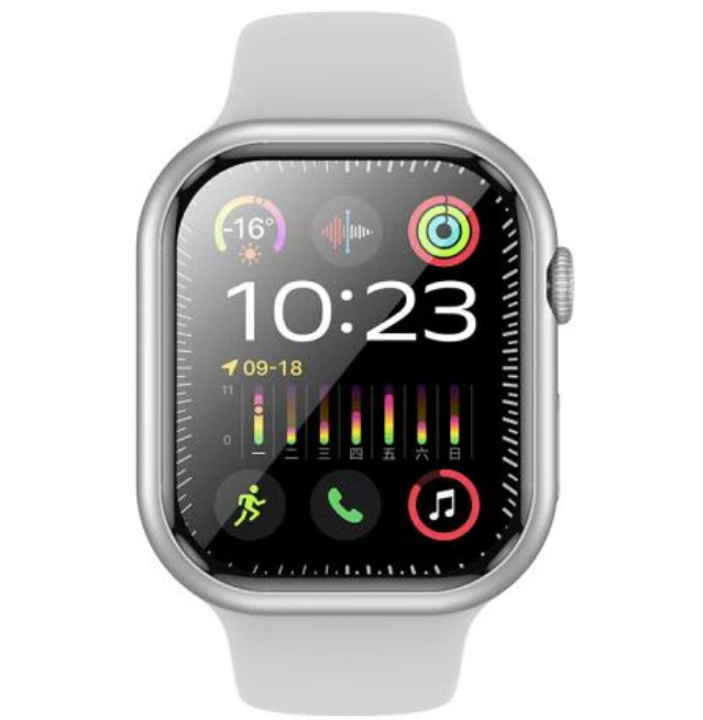 Borofone BD10 Aluminium Smartwatch with Heart Rate Monitor (White)