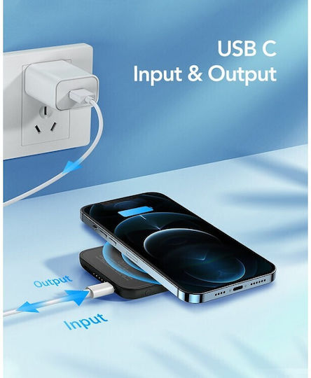 Veger Tiny MagSafe Power Bank 5000mAh 20W with USB-C Port Black view 4
