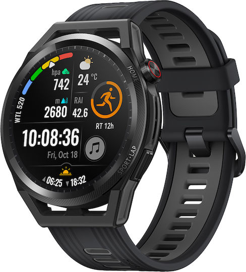 Huawei Watch GT Runner 46mm Waterproof with Heart Rate Monitor (Black) view 3