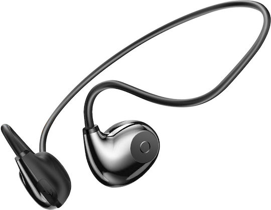 LinQ HI8 Bone Conduction Bluetooth Handsfree Earphones with Sweat Resistance Black