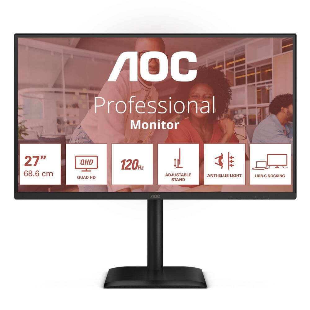 AOC Q27E4CV IPS Monitor 27" QHD 2560x1440 view 1