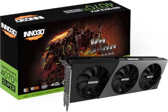 Inno 3D GeForce RTX 4070 Ti Super 16GB GDDR6X X3 OC Graphics Card