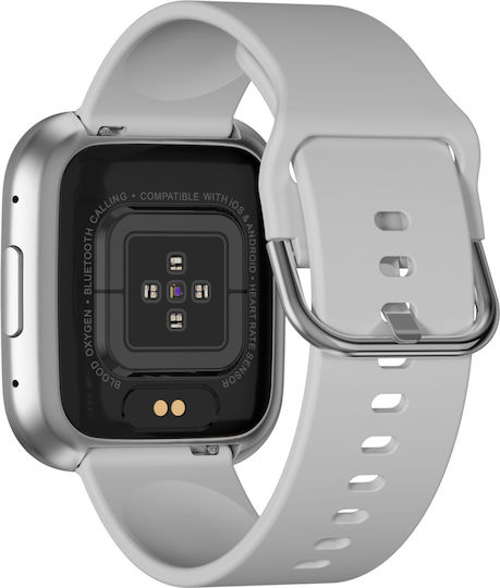 Garett GRC STYLE Smartwatch with Heart Rate Monitor (Silver) view 6