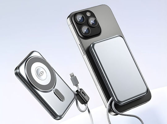 Power Bank 10000mAh 15W With USB-A Output Port And USB-C Output Port Quick Charge 3.0 Silver view 4