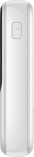 Baseus Qpow Power Bank 10000mAh 22.5W with USB-A Port and USB-C Port Power Delivery / Quick Charge 3.0 White view 4