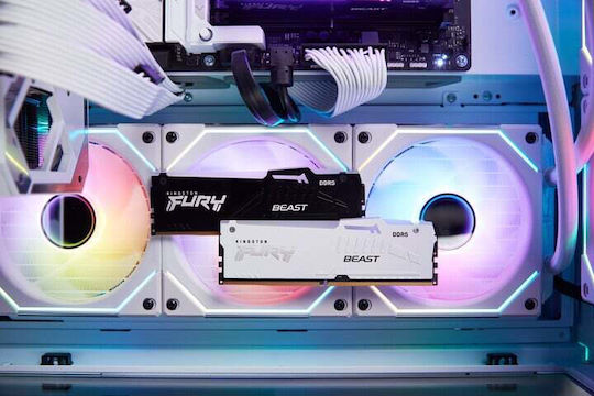 Kingston Fury Beast RGB 32GB DDR5 RAM with 5200 Speed for Desktop (KF552C40BWA-32) view 3
