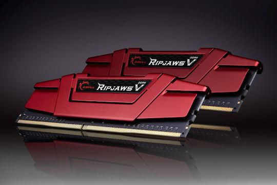G.Skill Ripjaws V DDR4 16GB RAM with 2x8GB Modules and Speed 3600 for Desktop F4-3600C19D-16GVRB view 3