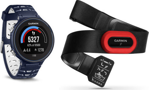 Garmin Forerunner 630 Bundle Blue 45mm Waterproof Smartwatch with Heart Rate Monitor (Midnight Blue)