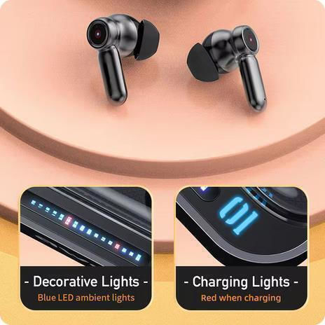 Awei T58 ANC In-ear Bluetooth Handsfree Earphones with Sweat Resistance and Charging Case Black vue 6