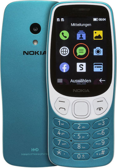 Nokia 3210 Dual SIM (125MB/125MB) Mobile with Buttons Scuba Blue view 4